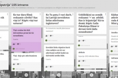 5.b  klases skolēnu atbildes padlet sienā