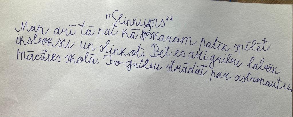 2.klases skolēna darbs